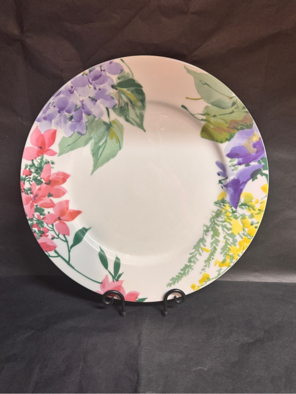 Vintage Savoir Vivre "Meadow Splendor" Fine China Dinner Plates - Set of 4